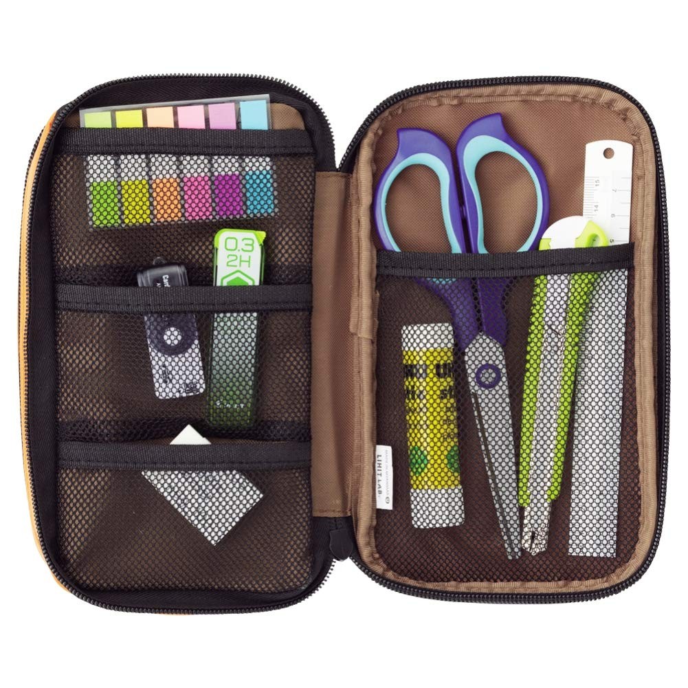 Large Capacity Double Zipper Pencil Case For Office College, Big Capacity 6 C…