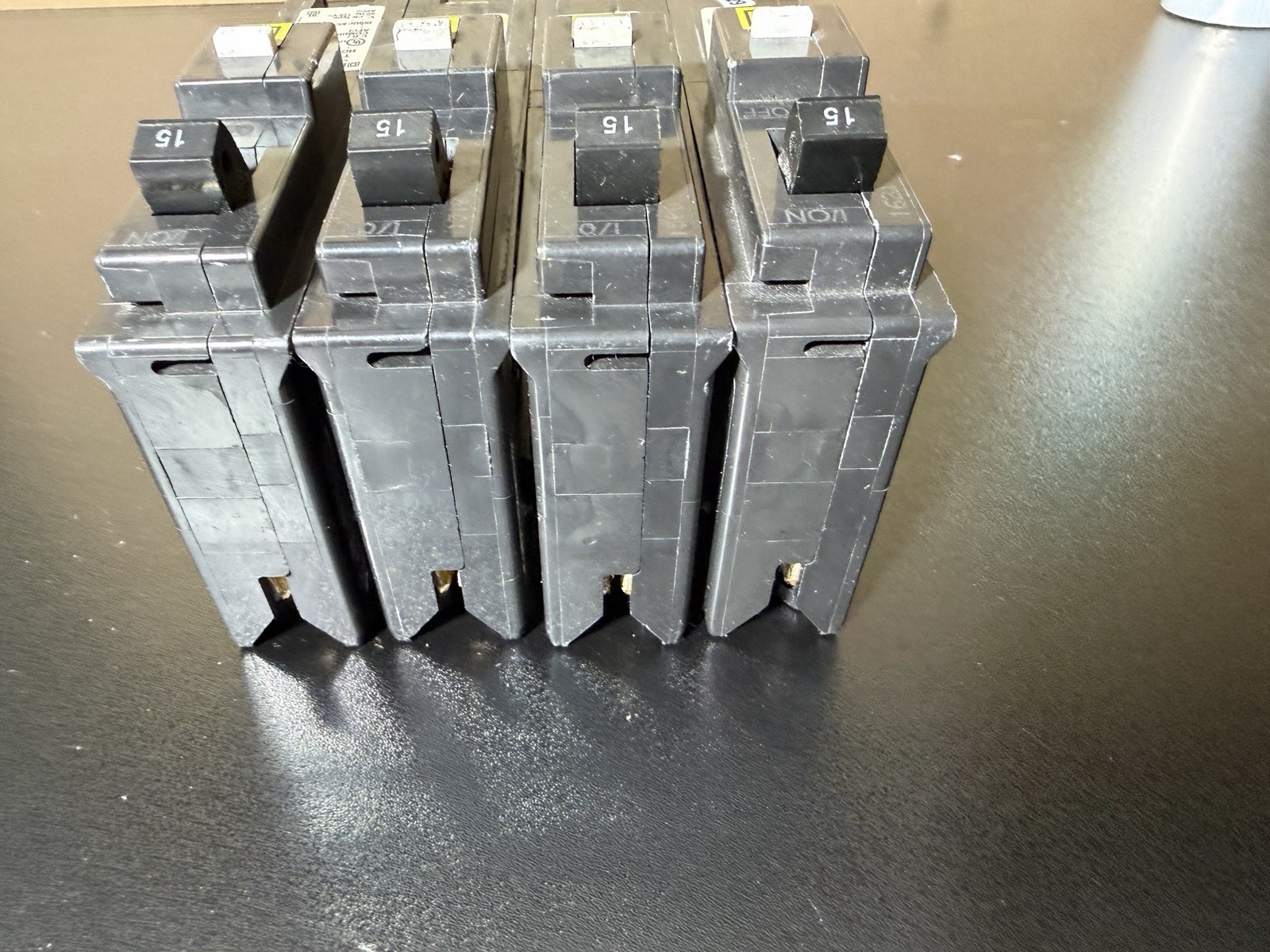 Square D HOM115PCAFI 15A Combination AFCI Circuit Breaker Lot of 4, 1-Pole, 120V