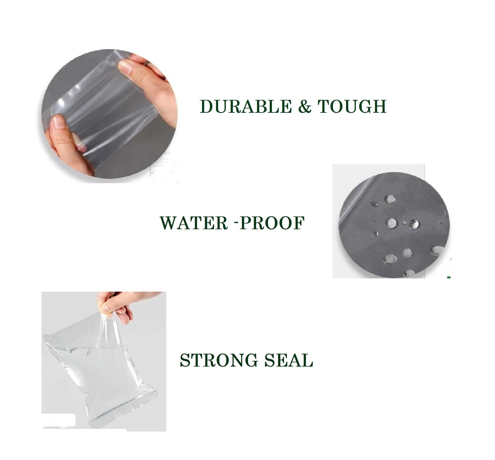SKmax 2mil Reclosable Zipper Bags, Sizes 2×3, 3×5, 4×6, 5×8, 6×9, 8×10, 9×12