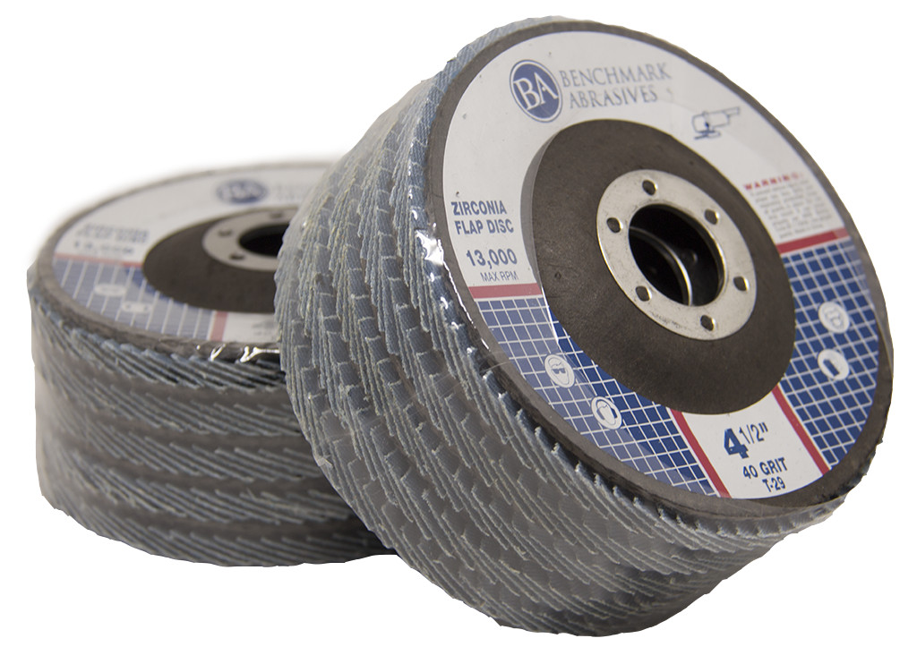 50 Pack 4.5” x 7/8″ Professional 40 Grit Zirconia Flap Disc Grinding Wheels T29