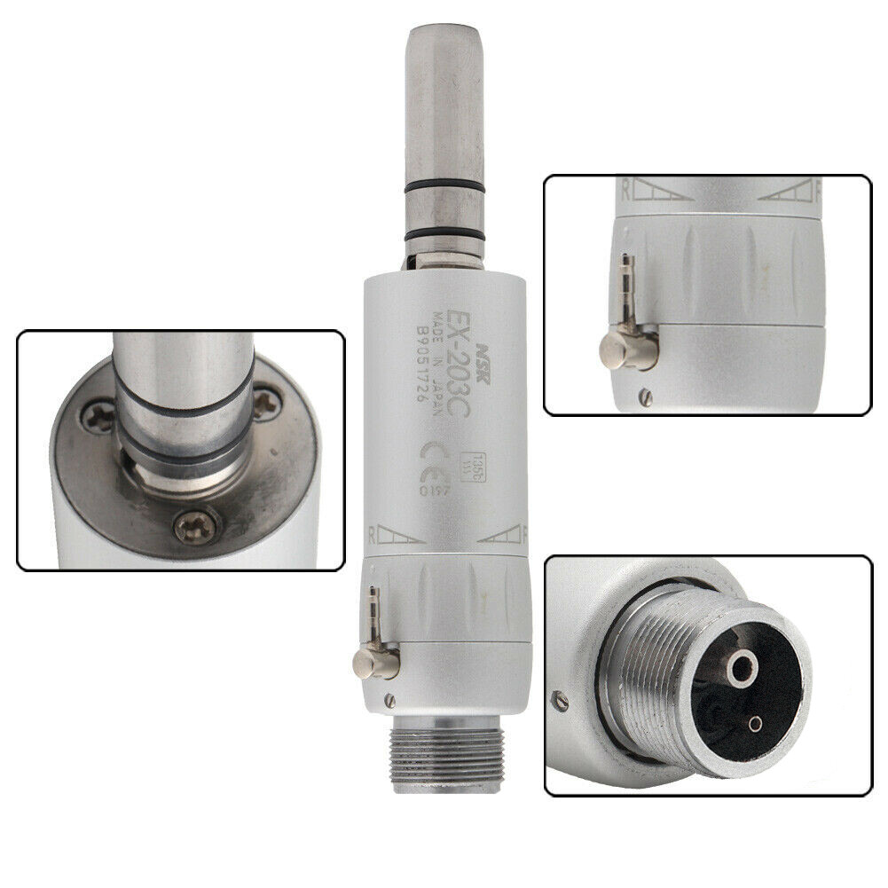 NSK Style Dental Slow Low Speed E-type Air Motor Micromotor Handpiece EX-203C CE