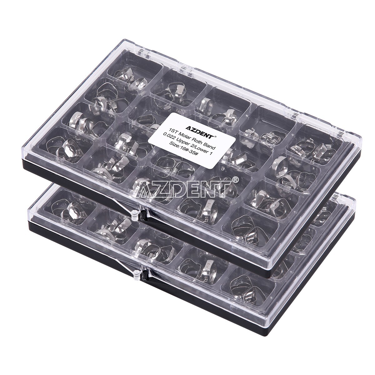 AZDENT Dental Orthodontic Buccal Tube 1st Molar With Bands Roth/MBT 022″ 16#-35#
