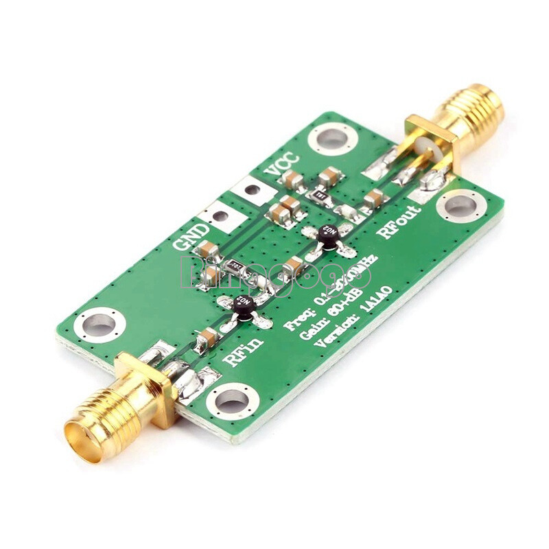 NEW 0.1~2GHZ 0.1-2000MHz Gain 60dB RF Broadband Amplifier Module LNA Board LNA