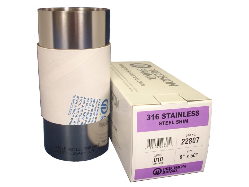 Precision Brand 22824 – 0.004? Type 316 Stainless Steel Shim Stock 6? X 100?