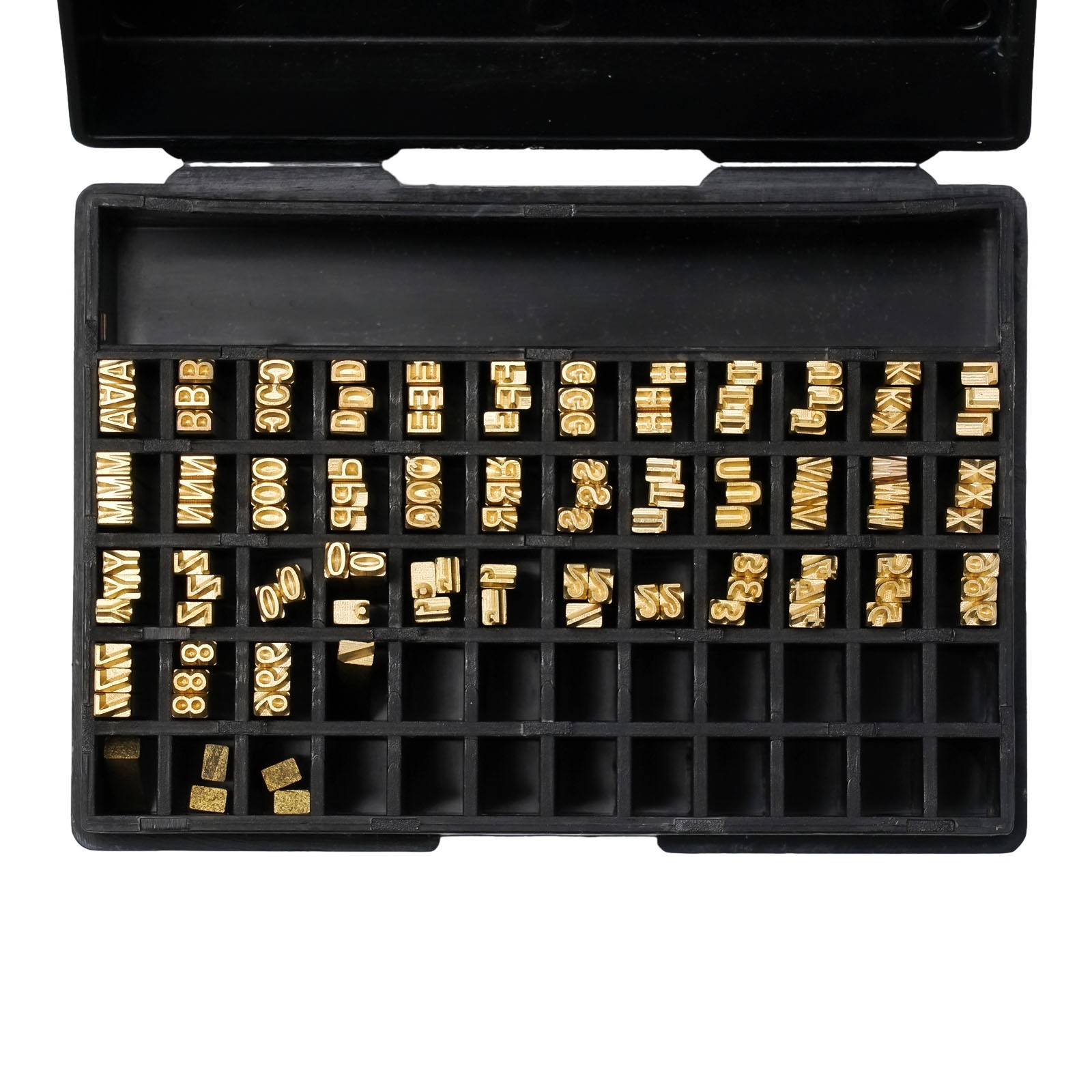Coding Machine Word Grain Copper Letters Thermal Ribbon Printing Font 120pcs