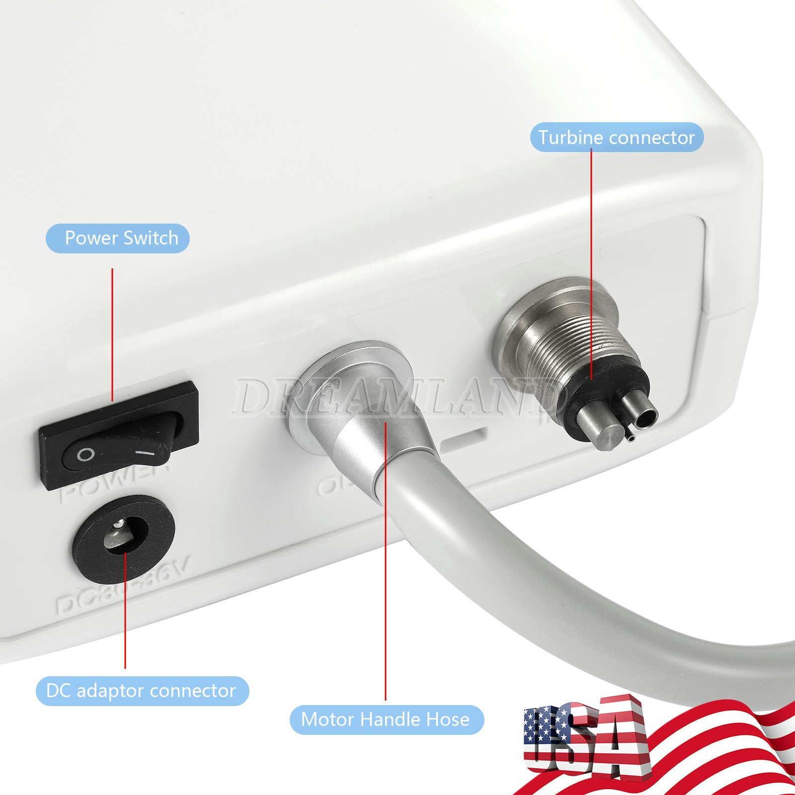 Dental LED Brushless Electric Micro Motor /1:1/1:5 Contra Angle Handpiece dt