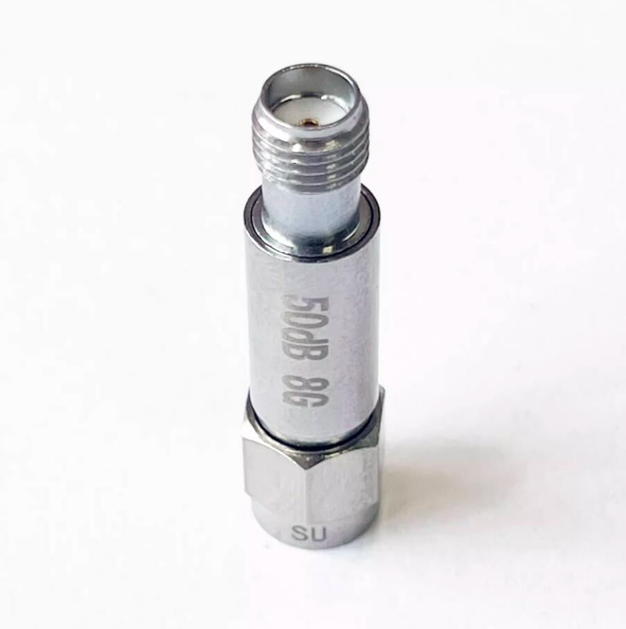 2W SMA Male to Female Fixed Attenuator DC-8GHz 50ohm 5/6/10/15/20/30/40/50/60dB