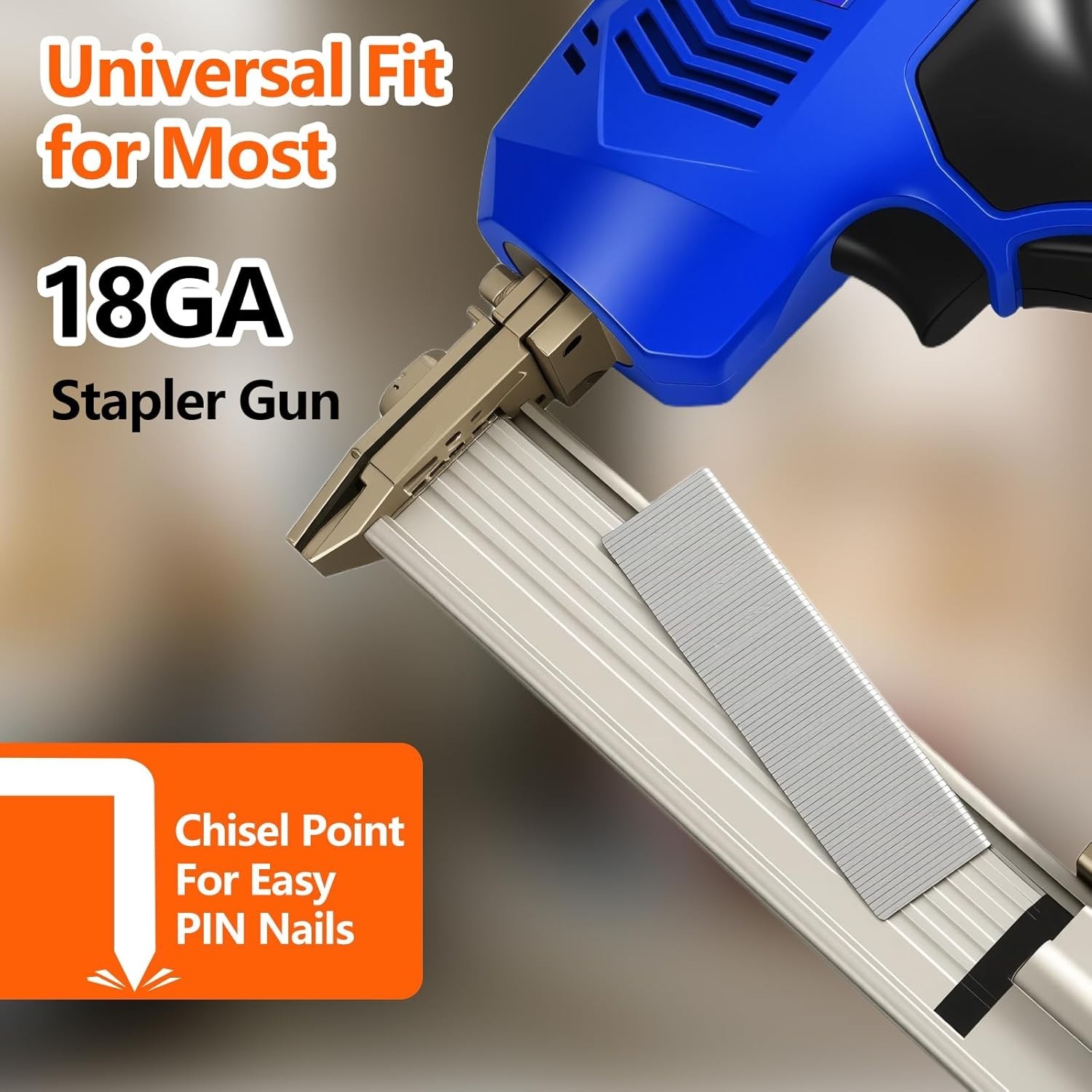 304 Stainless Steel 18GA Narrow Crown Staples, 1000 Pieces for DIY Projects