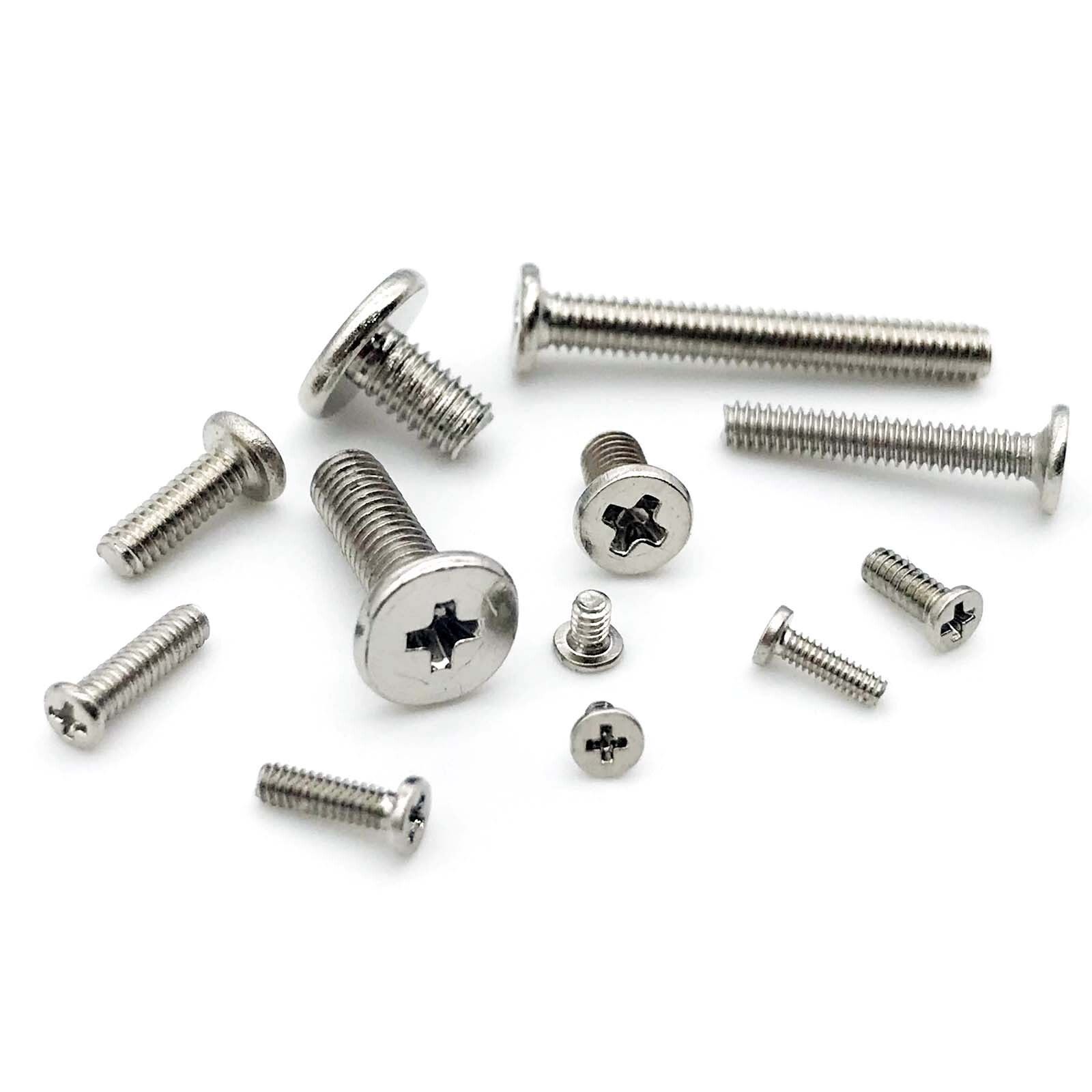 25/50 M1.2-M4 Laptop Camera Phone Small Mini Phillips Wafer Flat Head Screw Bolt