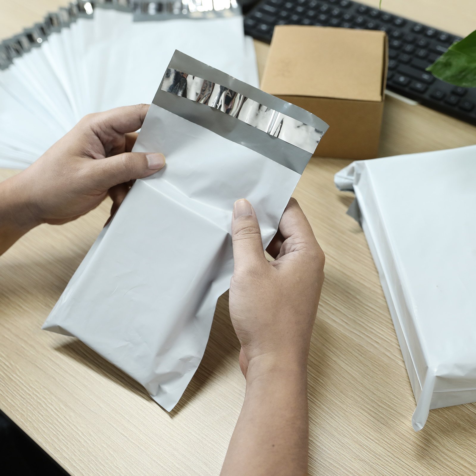 500-1000PCS 6×9 9×12 14×17 Poly Mailers Shipping Envelopes Self Sealing Bags