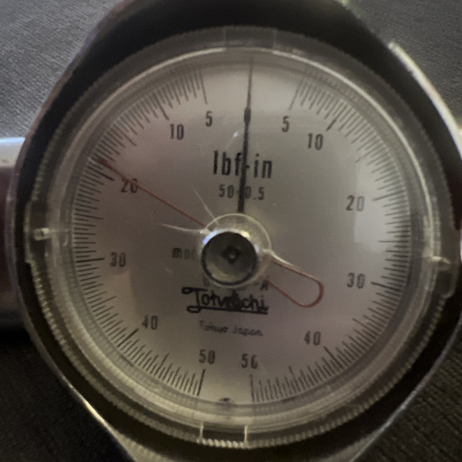 Vintage Tohnichi 60DB-A Dial Torque Wrench 1/4″ Drive 0–60 in-lb Japan