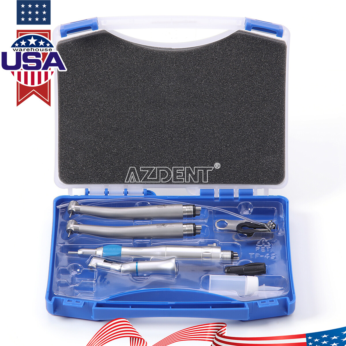 Dental NSK Style High & Low Speed Handpiece Kit 4 Hole/Dental Turbine Unit 4Hole