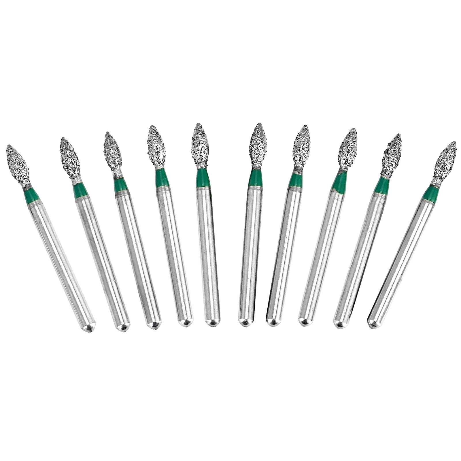 10Pcs/pack Dental Diamond Burs for High Speed Handpiece FG1.60mm Polishing Burs