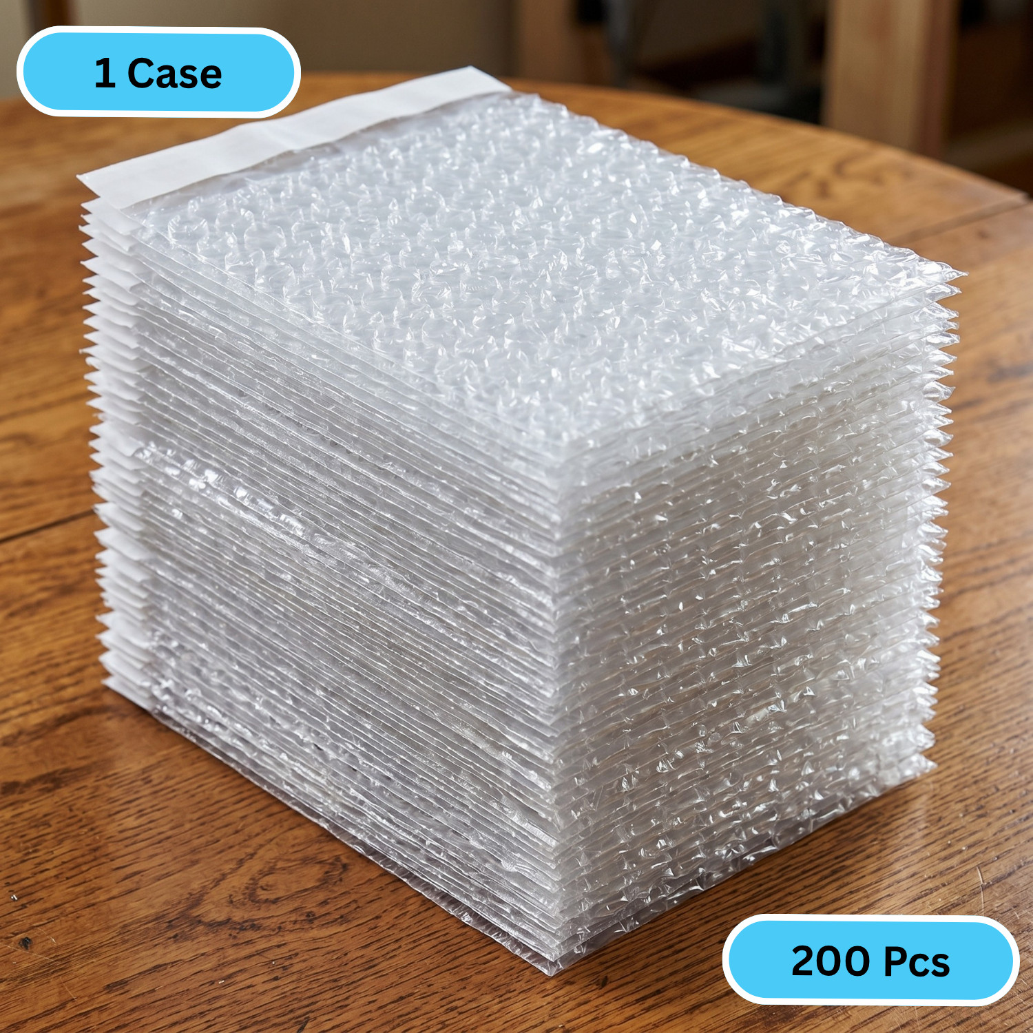 200 Pack 12″ X 15.5″ Clear Bubble Out Pouches Cushion Shipping Protective Wrap
