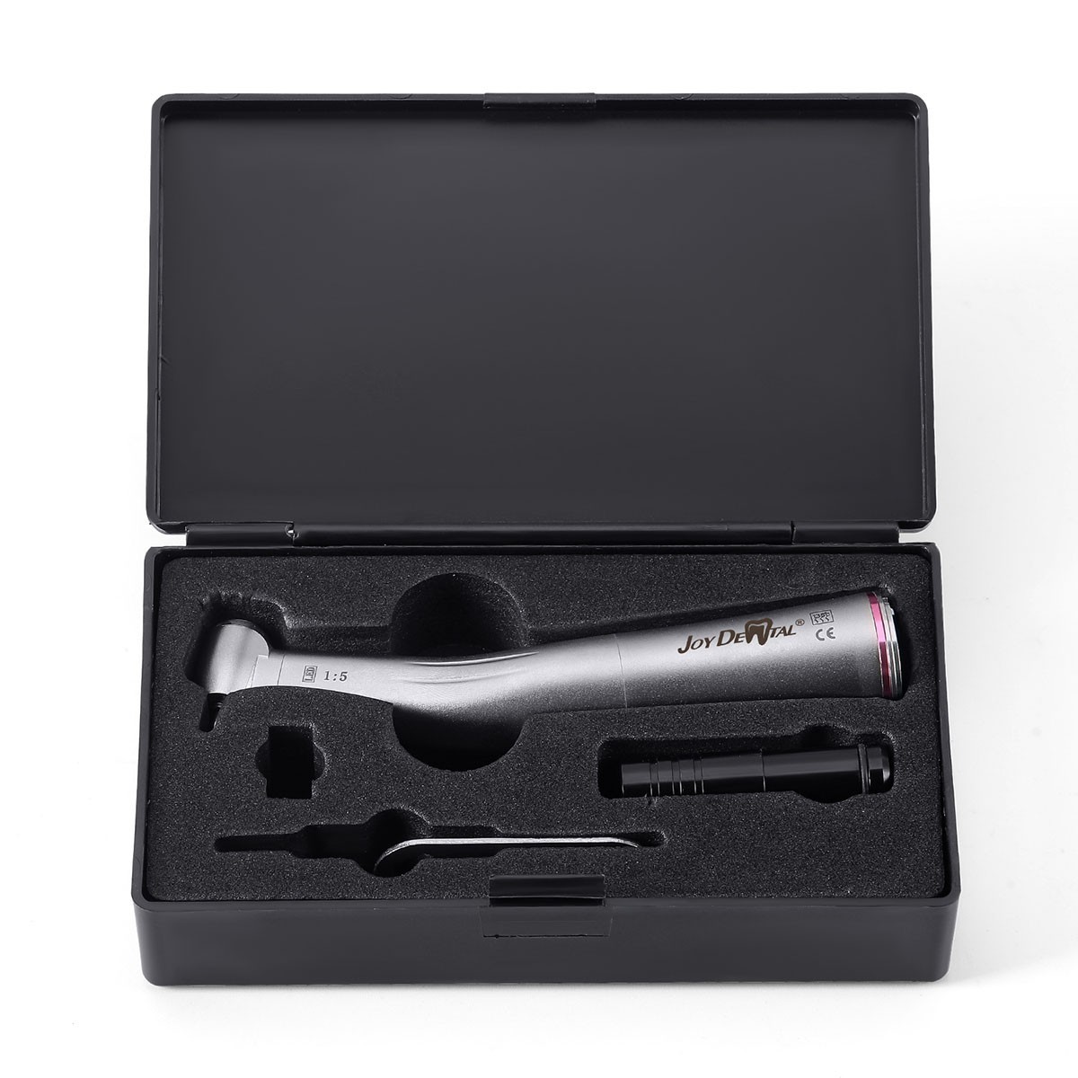 Dental Electric LED Standard 1:5 Fiber Optic Contra Angle Handpiece High Speed