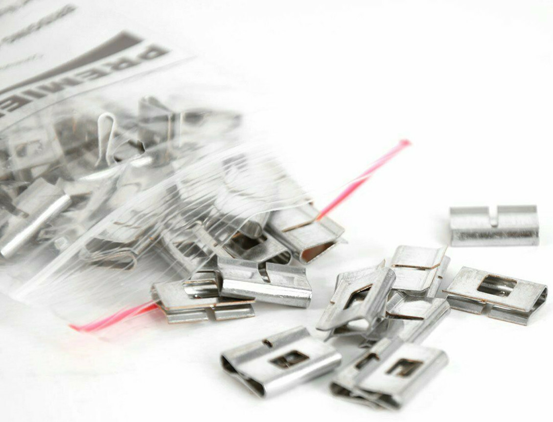 100/PK Premier SA1-SS-100 Bridging Clips Stainless Steel – YES 1 Pack of 100 Per