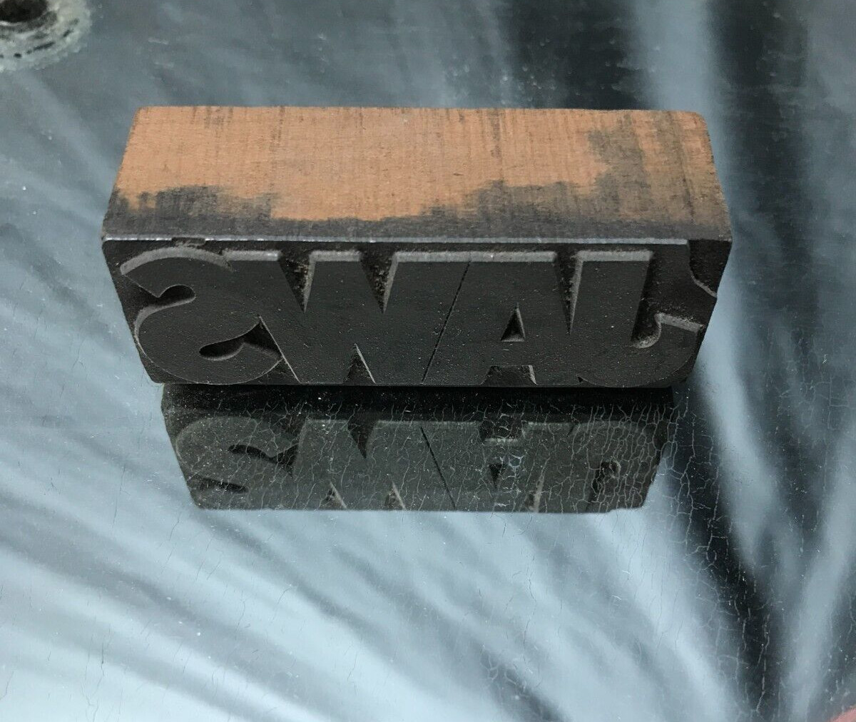 VTG Lot Letter Press Block Stamp Ink Print Type Advertising Wood Copper 2002-23B