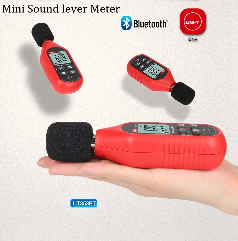 UNI-T Digital Bluetooth Sound Level Meter Decibel Noise Tester 30-130dB UT353BT