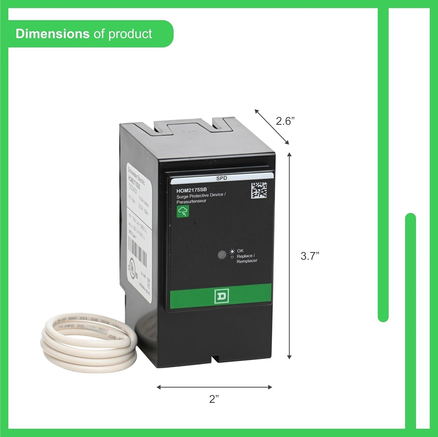 Square D by Schneider Electric HOM2175SB Homeline SurgeBreaker,25kA,120/240V