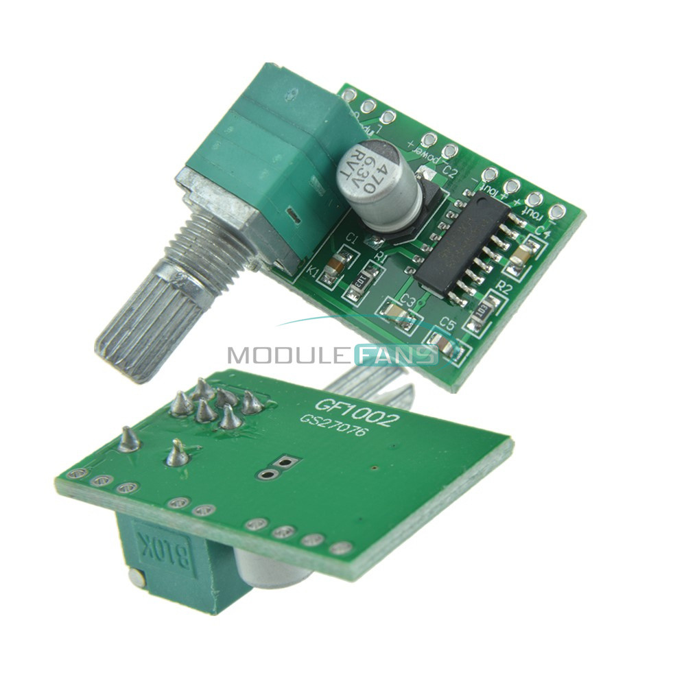 1/2/5/10PCS PAM8403 5V Audio Amplifier Board with 2 Channel 2W*3W Volume Control