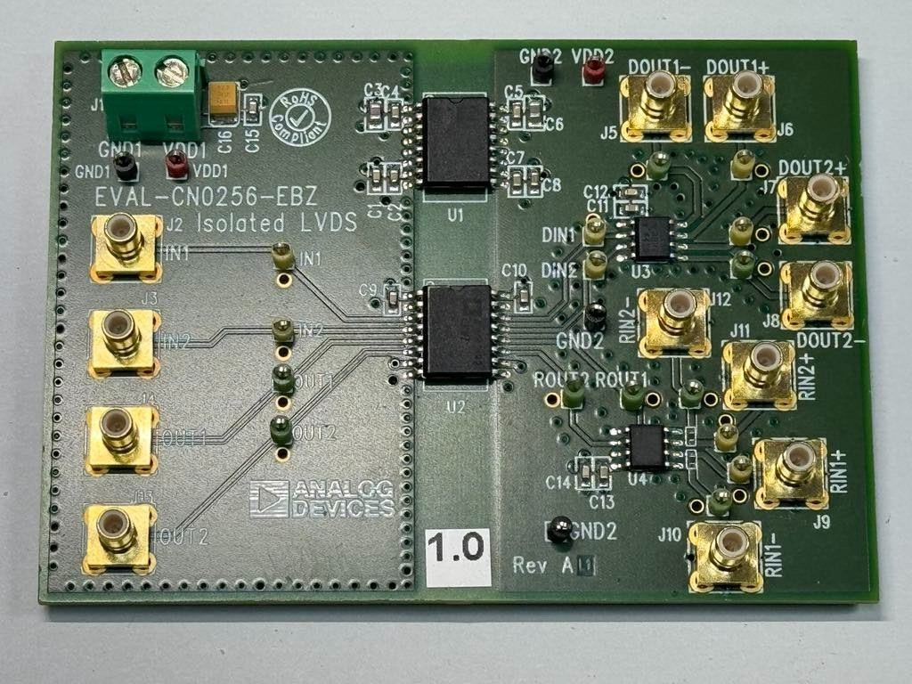 Analog Devices EVAL-CN0256-EBZ Isolated LVDS Digital Isolator