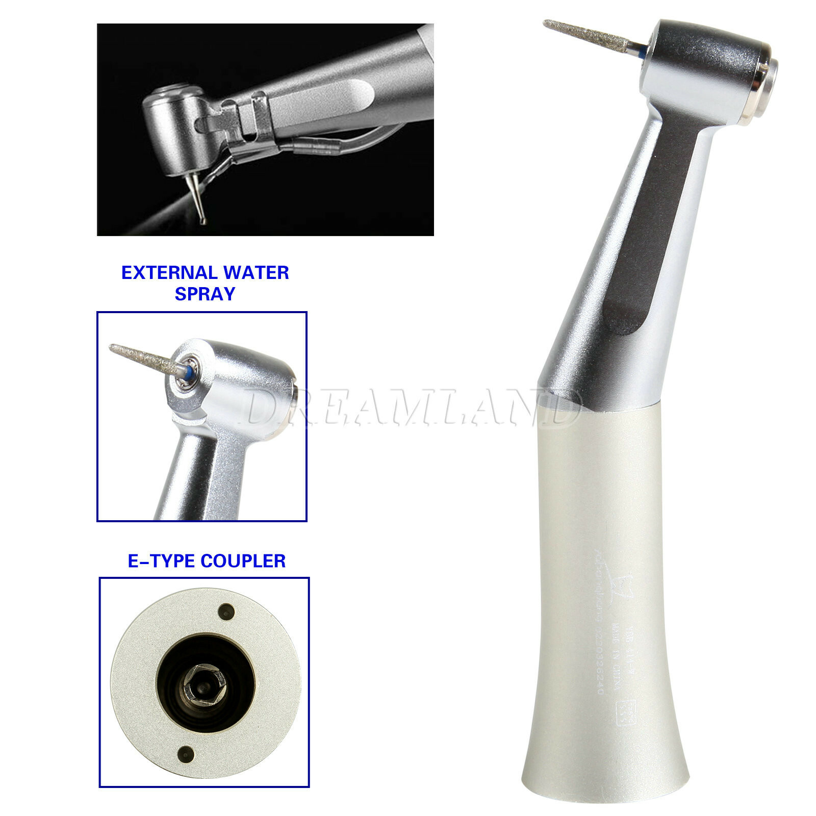 NSK Style Dental Low Speed Contra Angle Handpiece Push Fit FG 1.6mm Burs SD
