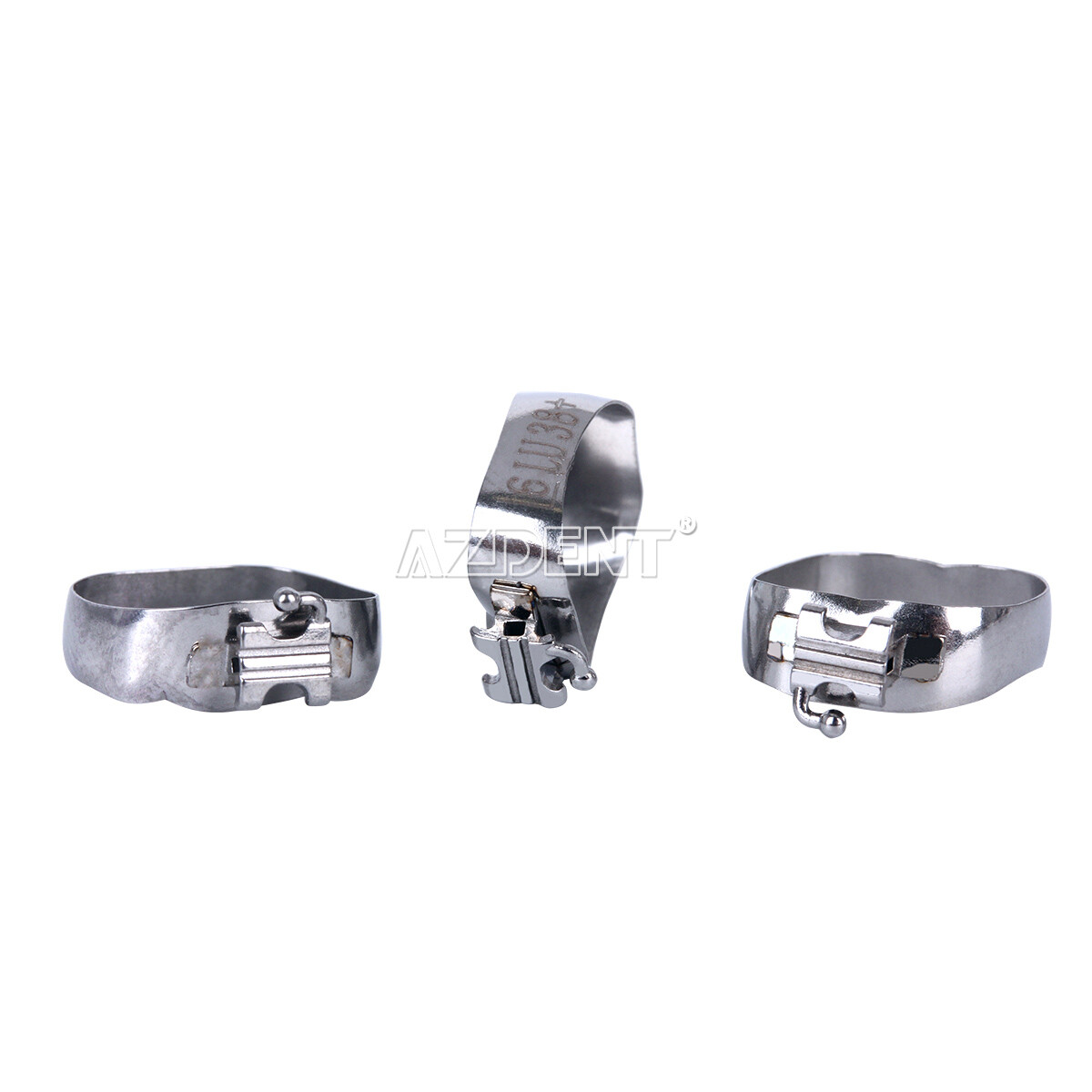 3 X Dental Ortho M series 1st Molar Bands Roth.022 Single Tube U/1 L/1 36#-40+#