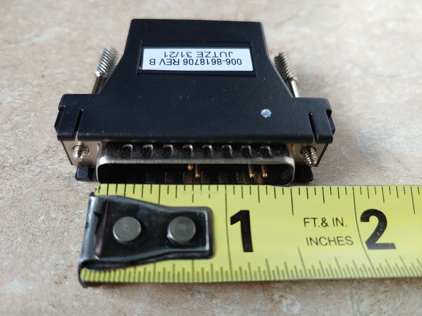 NCR 1639-K158 CN10328 DB25 RJ45 Serial Printer Adapter for Aloha Radiant Systems