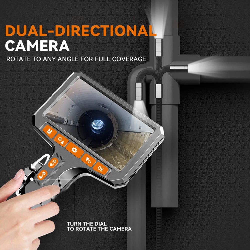 SALE! Ralcam Two-Way 210° Inspection Borescope Endoscope Camera 3.3ft Semi Rigid