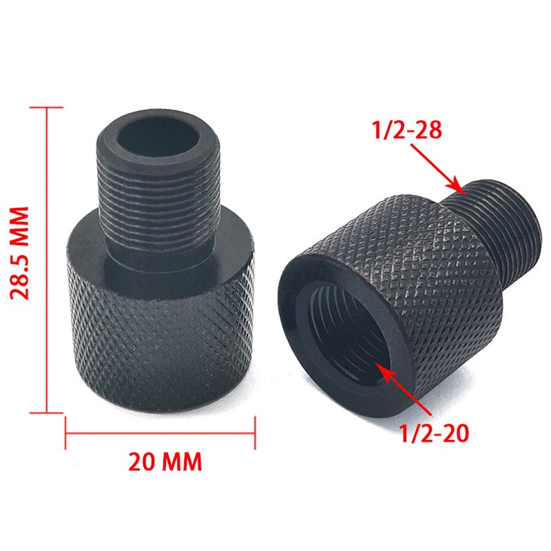 Male 1/2-20 to Female 1/2-28 Adapter Or Female 1/2-20 UNF to Male 1/2-28 UNEF