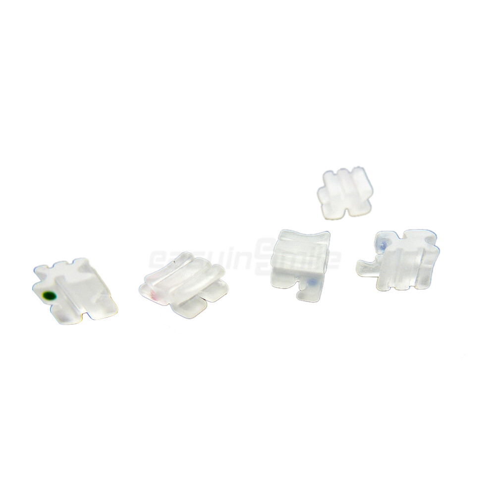 Dental Orthodontic Ceramic Bracket Brace Mini Roth/MBT .022 /3-4-5 Hooks Brace