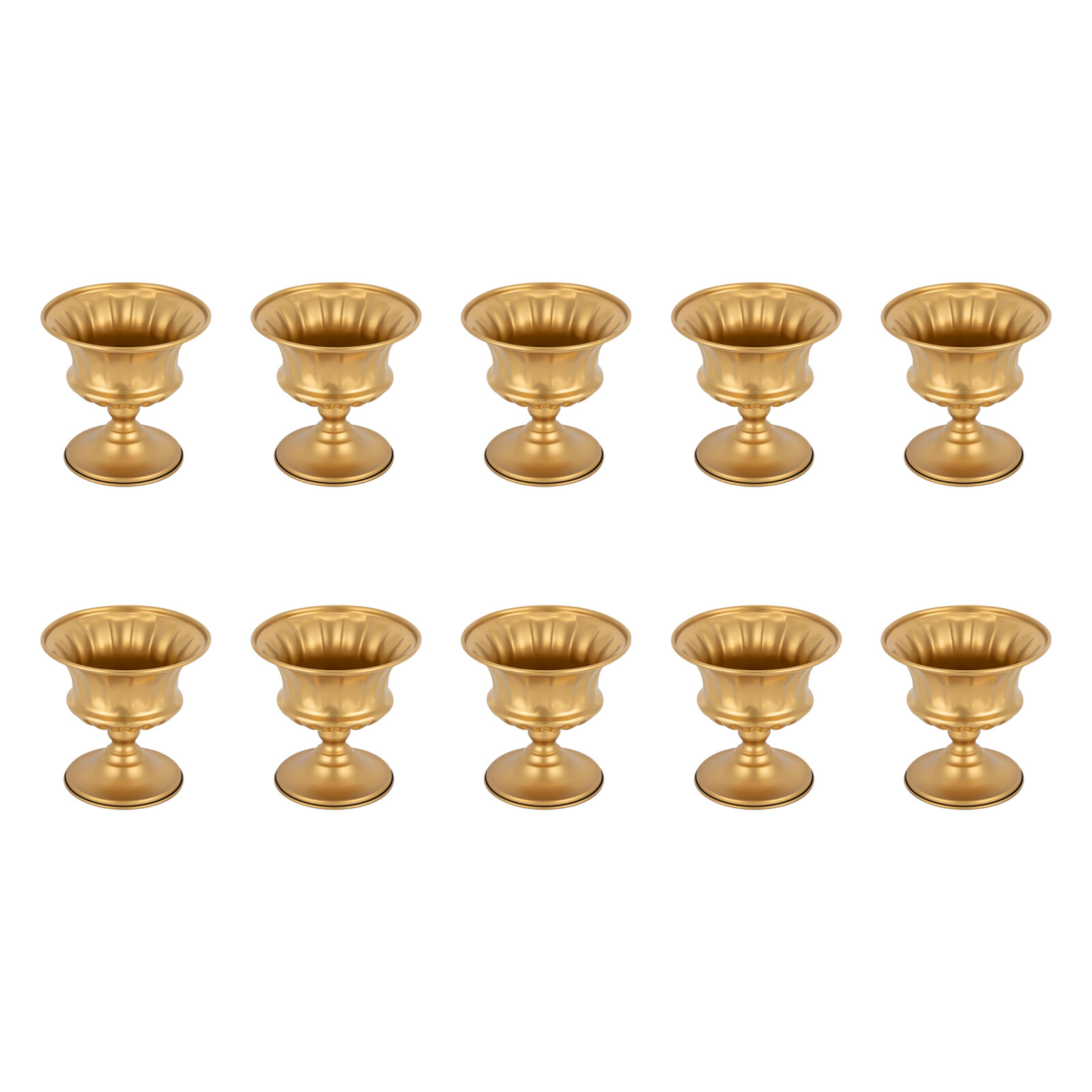 10-Piece Mini Iron Vases Set For Wedding Centerpieces Tabletop Decor