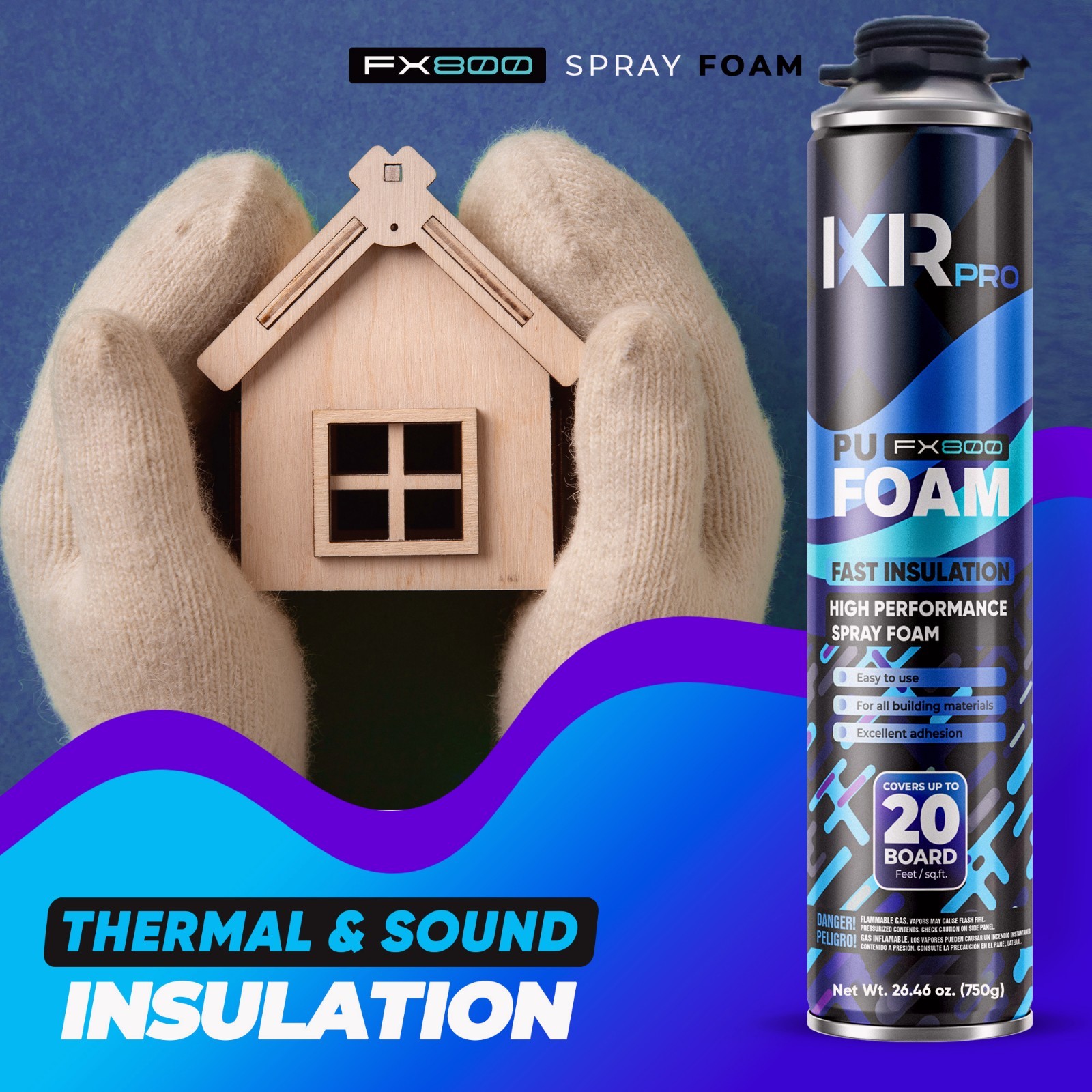 Spray Foam Insulation Can (23.1 oz. (655 g)) Expanding Foam Sealant