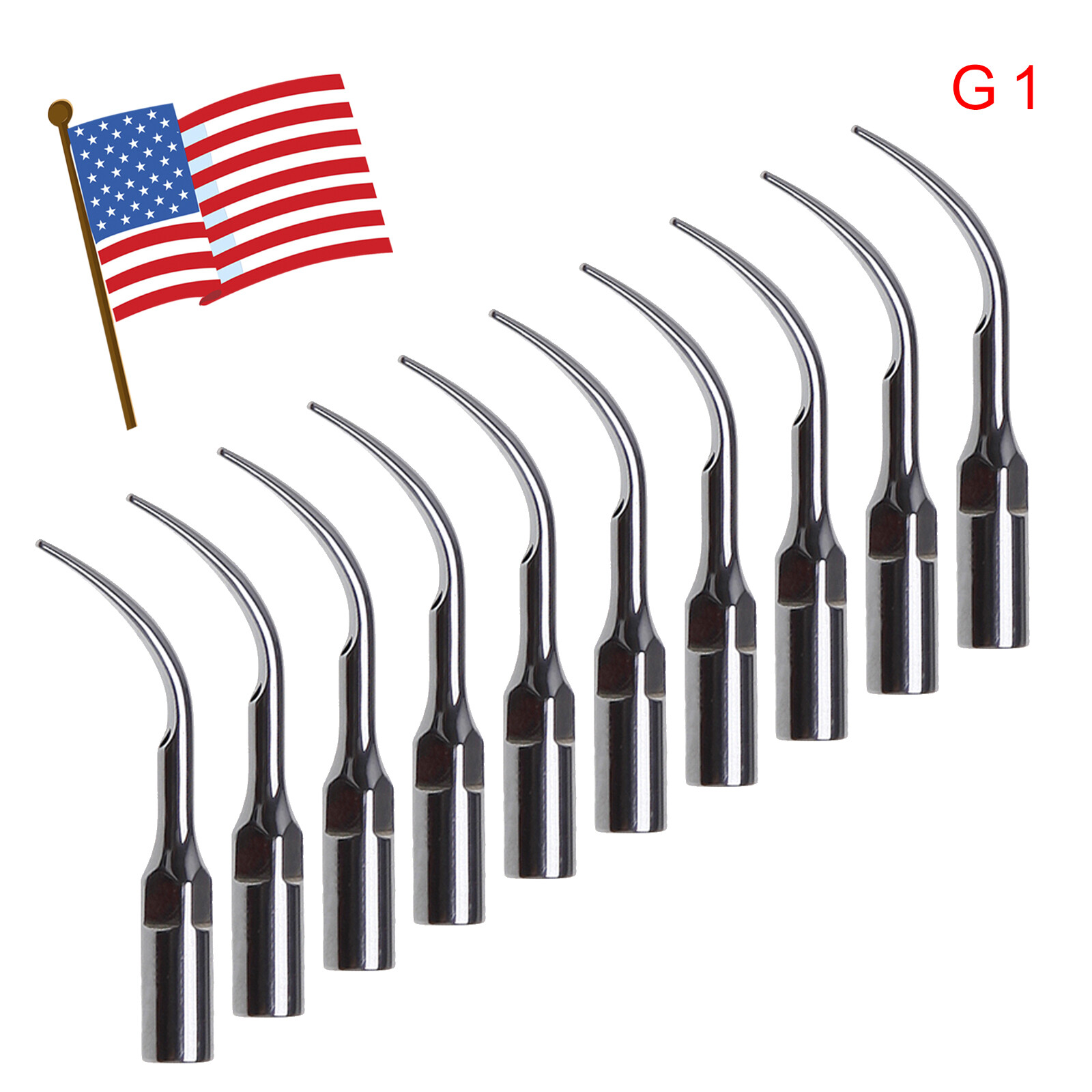 10× Dental Ultrasonic Piezo Scaler Tips fit Woodpeck EMS DTE SATELEC Handpiece
