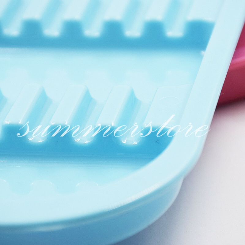 1 Pc Light Blue Dental 135ºC Autoclavable Plastic Divided Type Separate Trays
