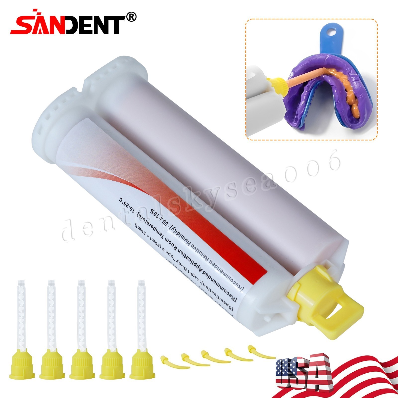 Dental LIGHT BODY REGULAR Set VPS PVS VPS Impression Material 50ML Cartridges