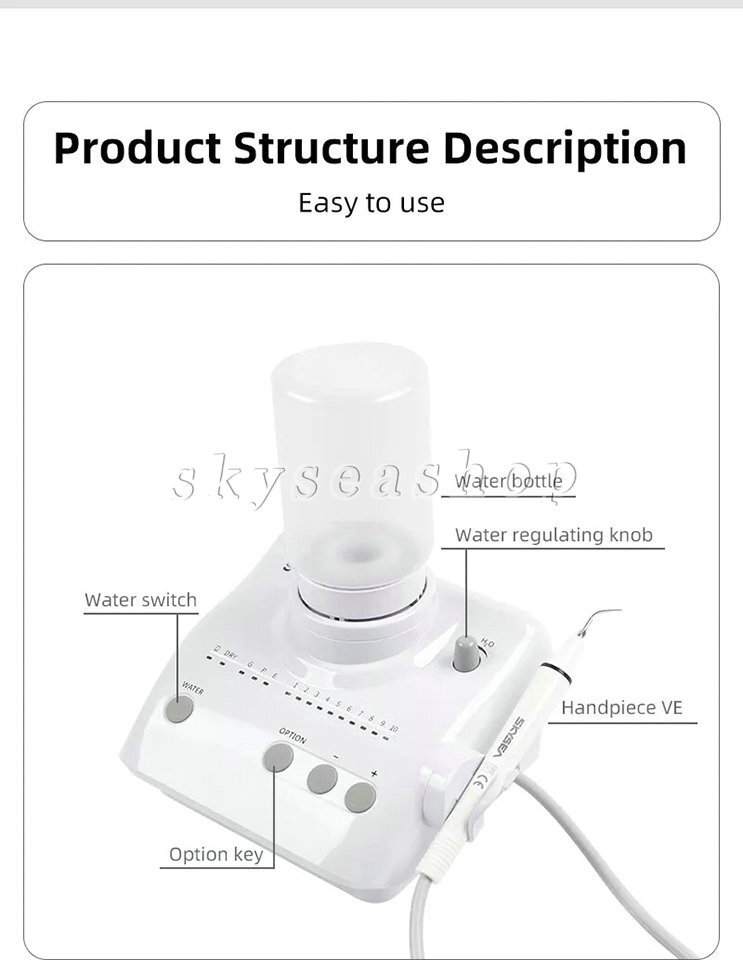 FDA Piezo Dental Scaler Ultrasonic Cleaner Auto Water fit EMS Cavitron SK-E1