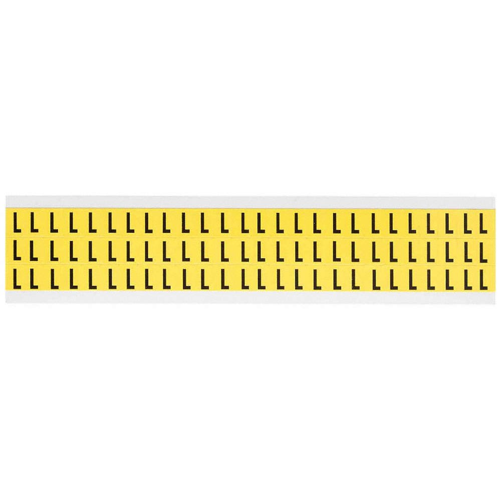 BRADY Letter Label,L,1/2in.Hx11/32in.W,Vinyl 32MF53