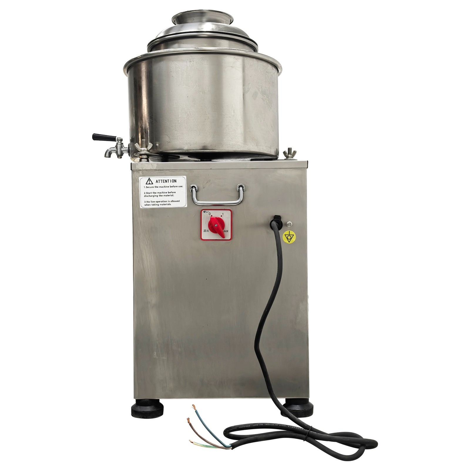Stainless Steel Electric Meat Puree Making Machine 220V Meatball Beating Machine