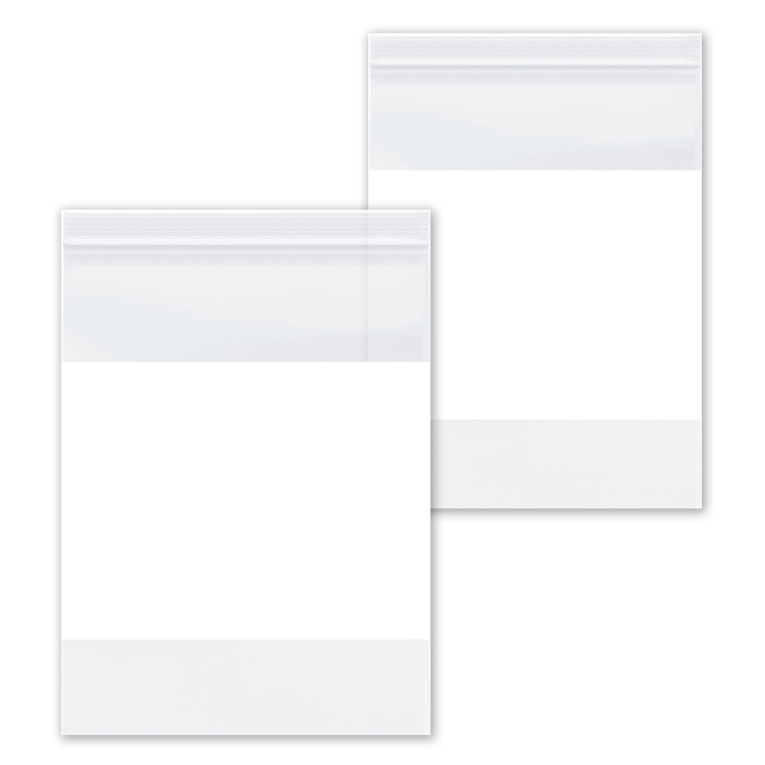 4″x 6″ Reclosable Bag 4 Mil Writeable White Block Water-Resistant 2000 Packs