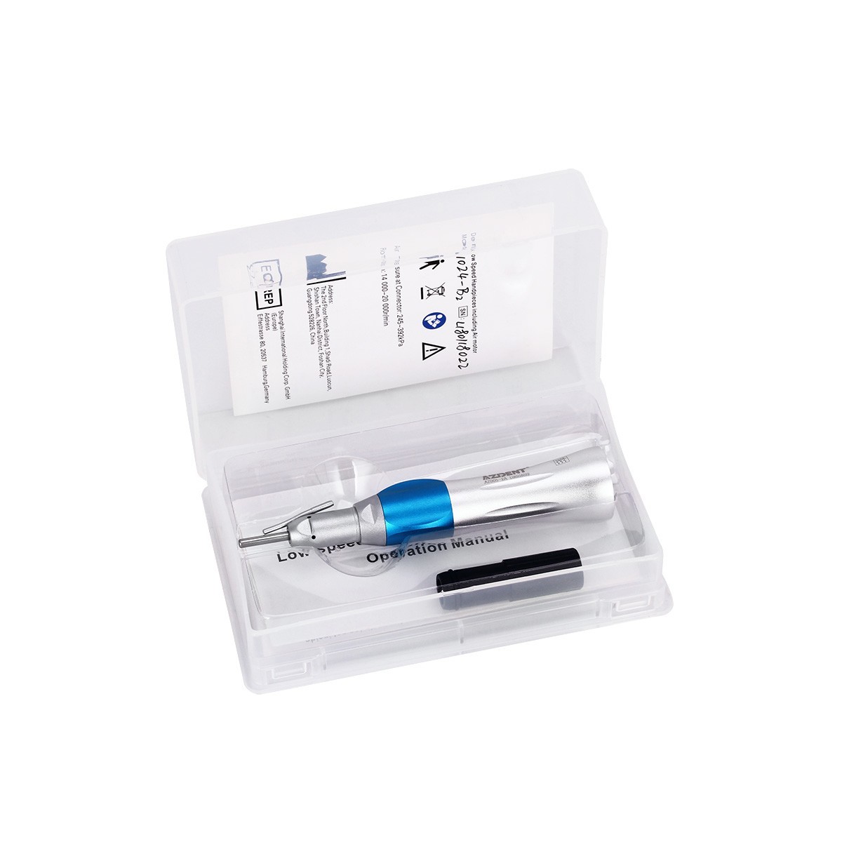 Dental Surgical Straight Handpiece Oral Surgery 20° Contra Angle 1:1 Nose Cone