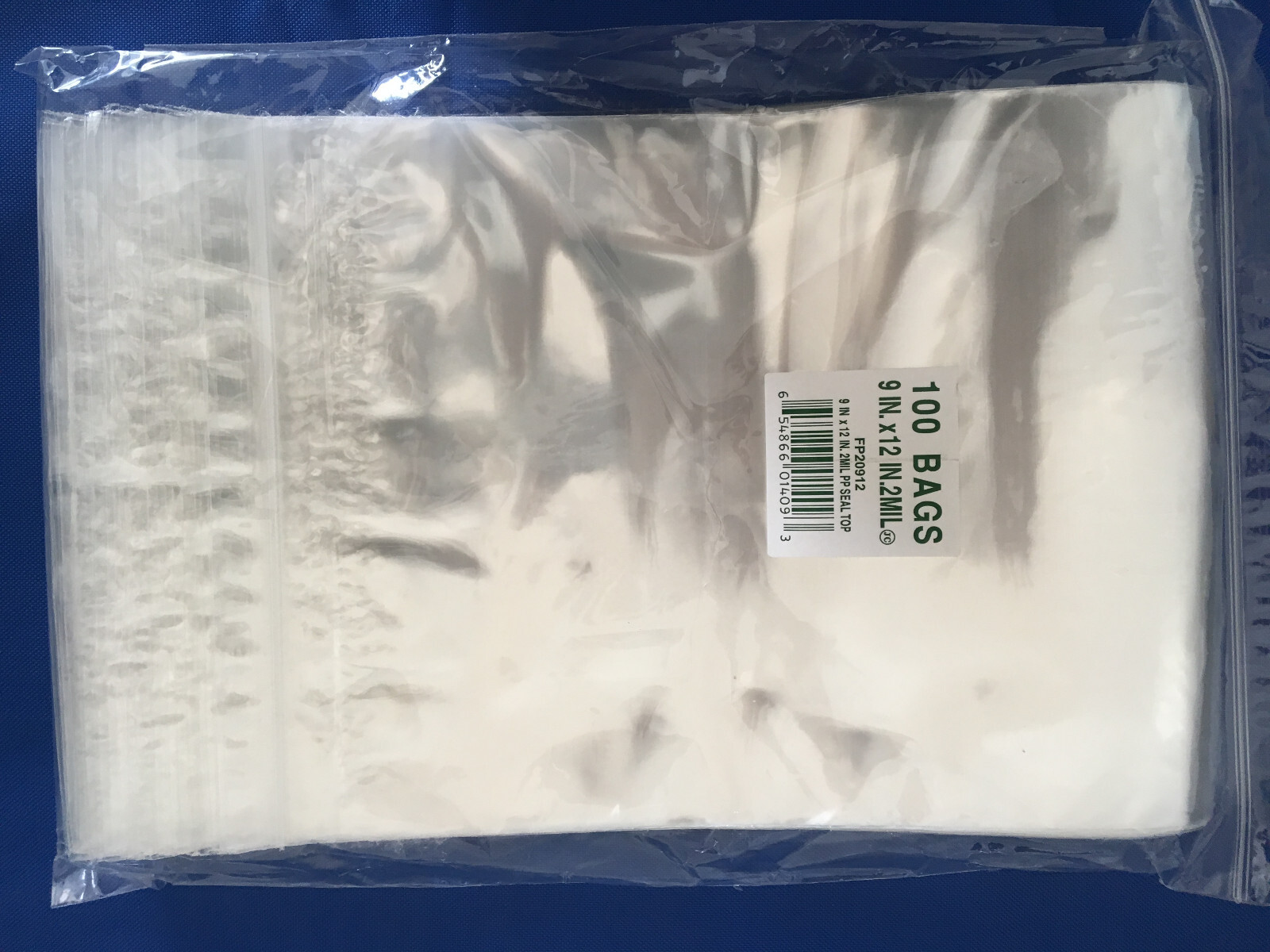 Clear Cello Zipper Zip Lock Seal Top Reclosable Hang Hole Plastic Poly Bags 2Mil