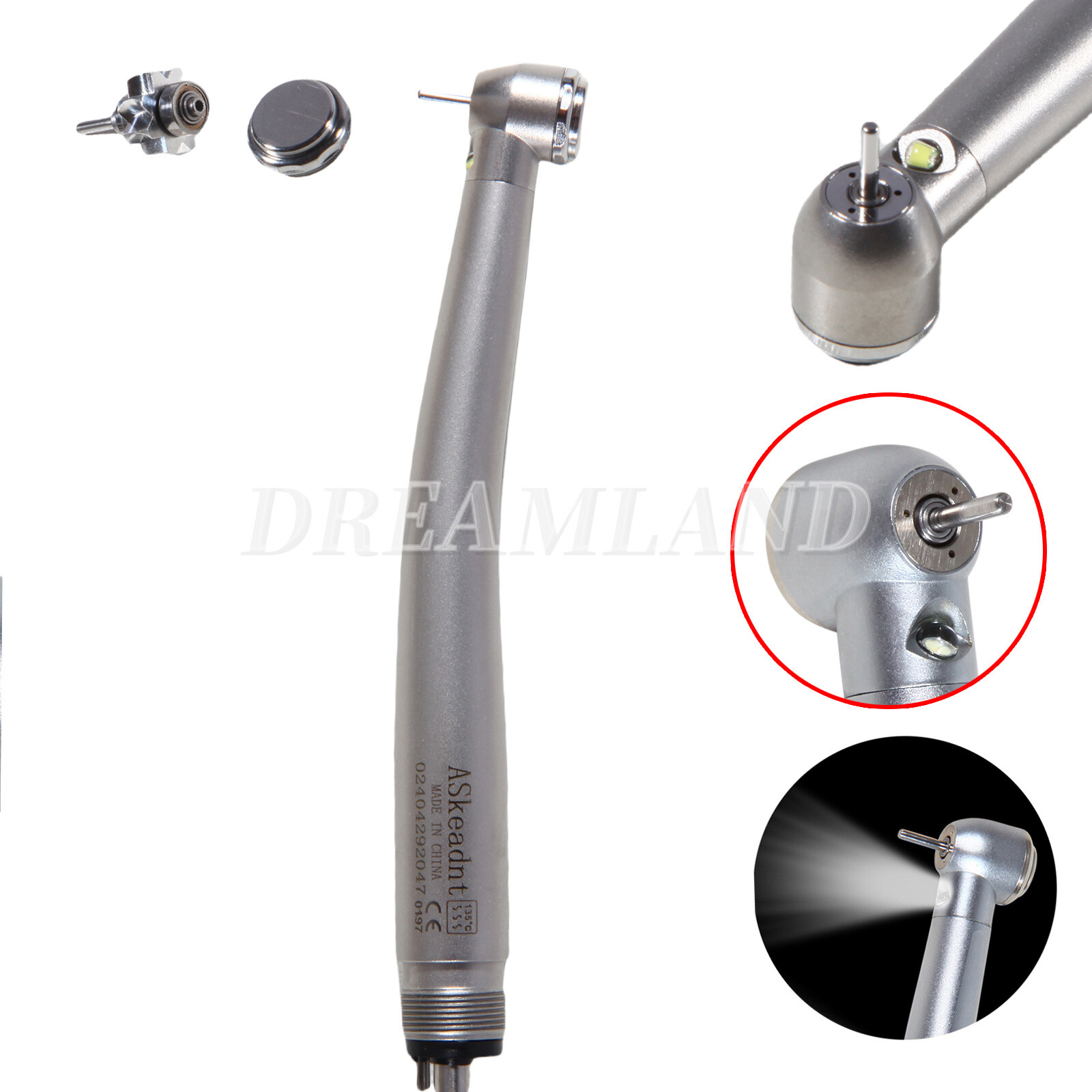10 Dental PANA Max High Speed LED Handpieces NSK Type Internal Triple Spray Push