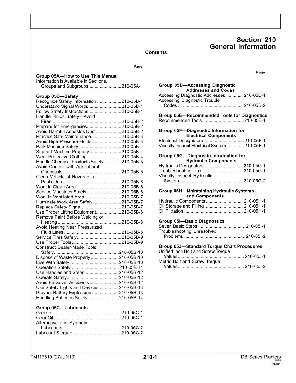 JONH DEERE DB44 DB58 DB66 DB90 DB80 DB88 PLANTER SERVICE MANUAL