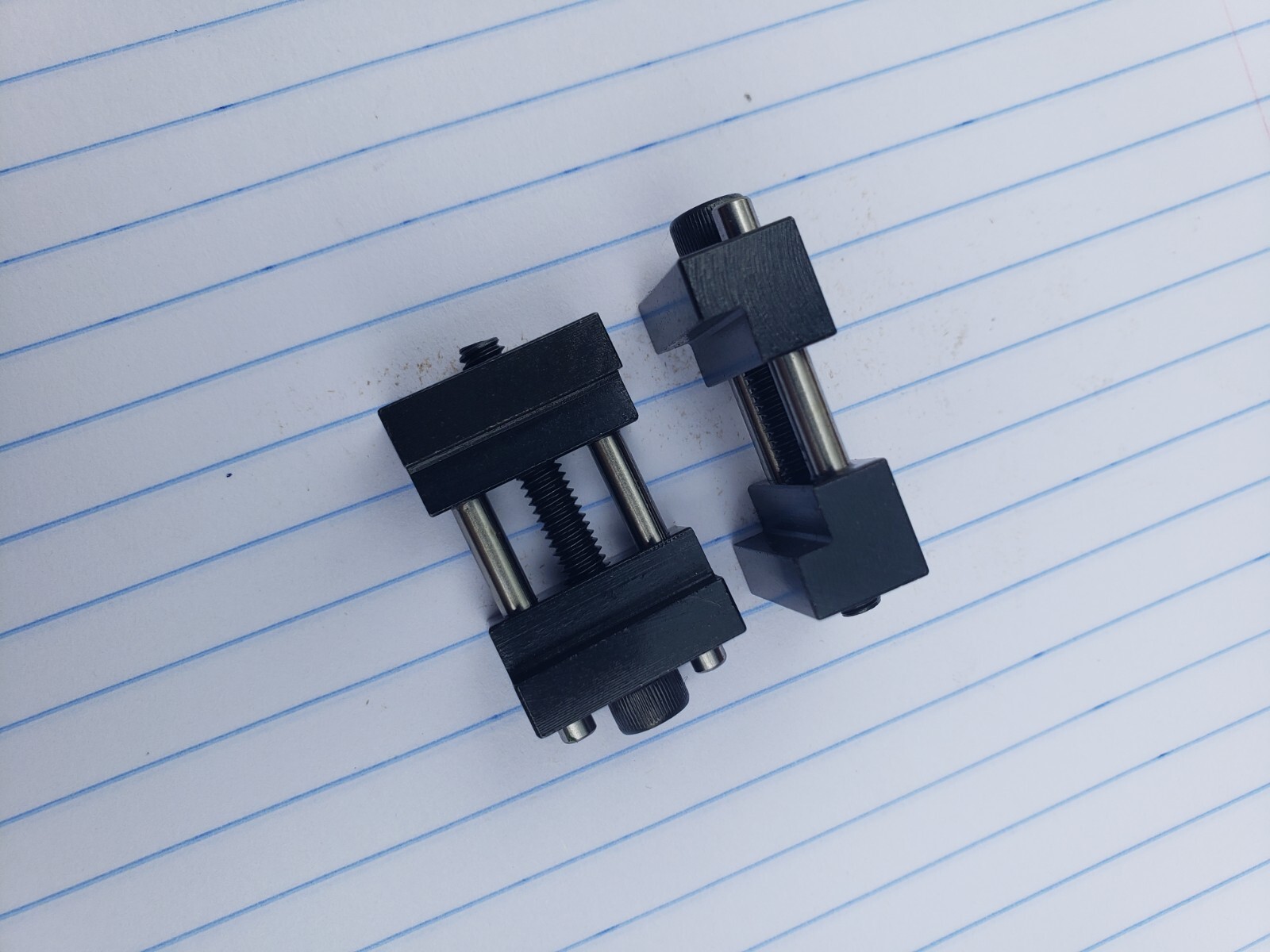 Set of 2 Vise jaw work stop locator for milling vises. Made in USA 3/8″ To 1″
