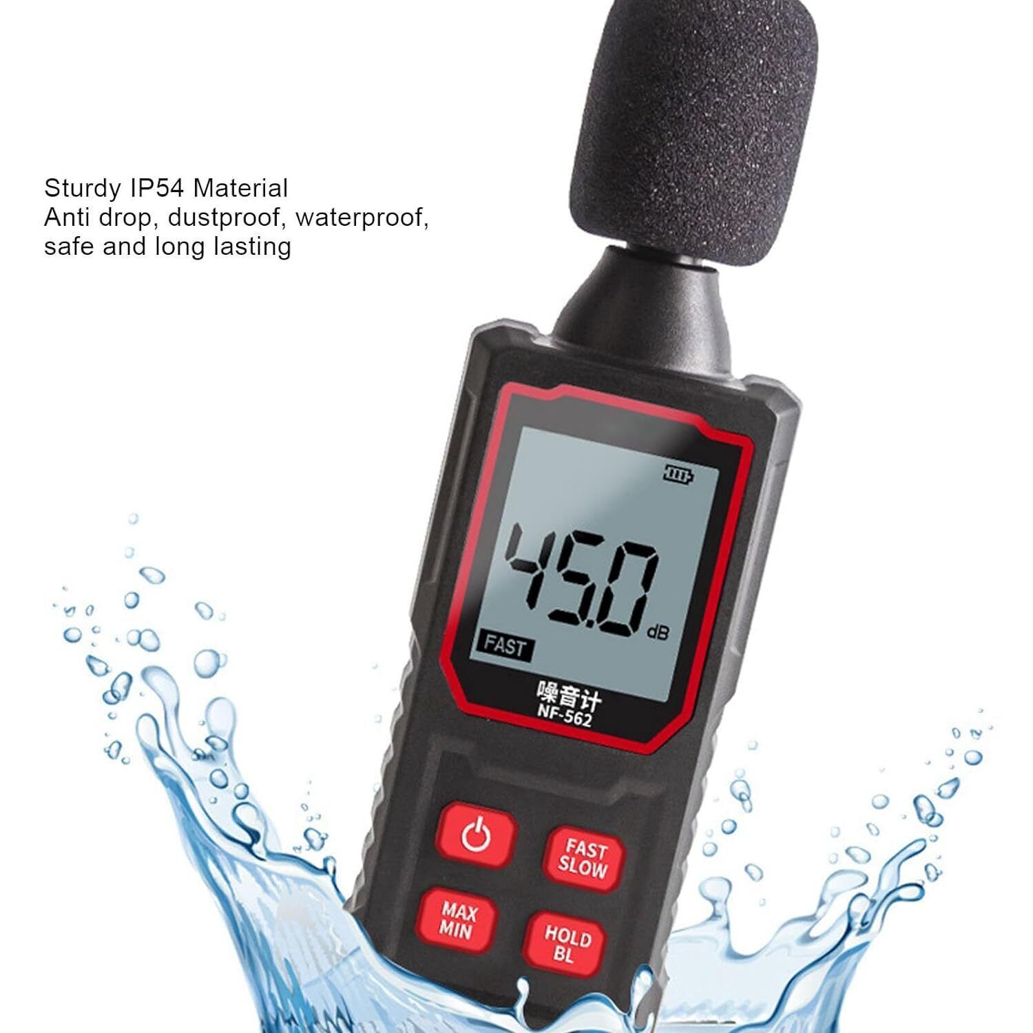 Portable digital sound meter professional precise decibel tester 30-130dB