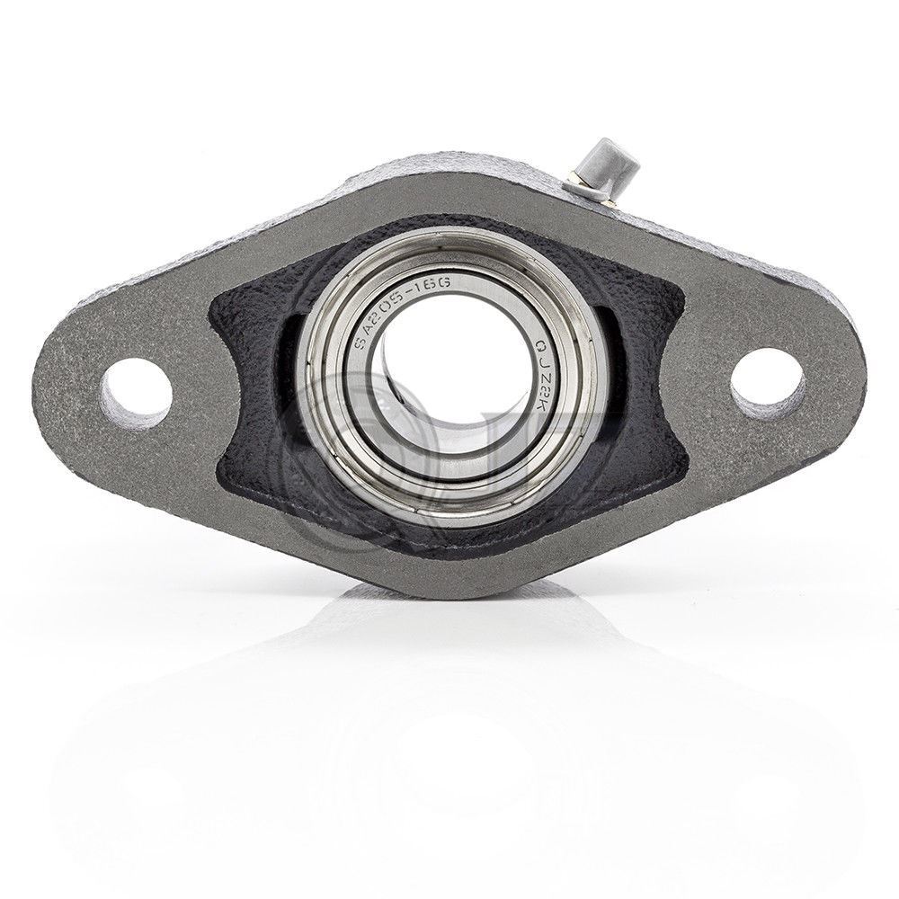 1 1/4 in 2-Bolts Flange Cast Iron SAFL206-20 Mounted Bearing SA206-20+FL206