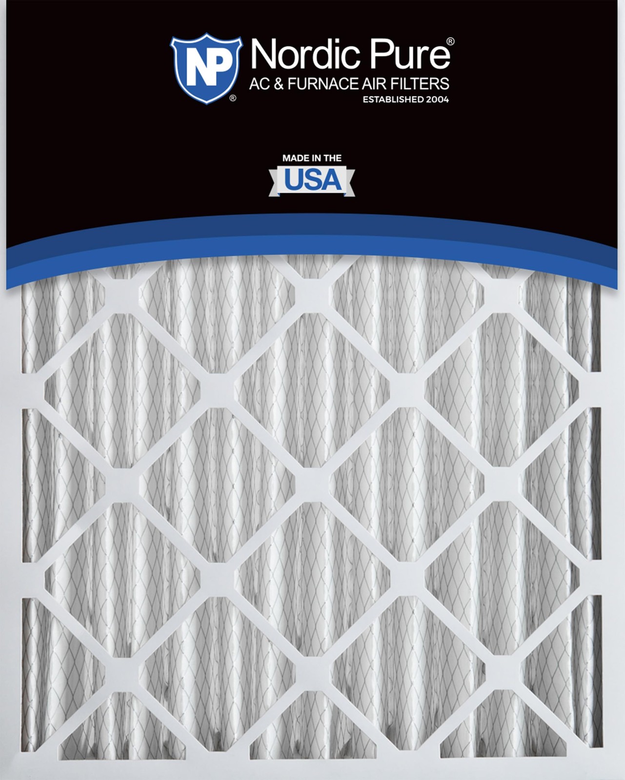 Nordic Pure 16x25x4 (15_1/2 x 24_1/2 x 3_5/8) 2 Count (Pack of 1), MERV 12