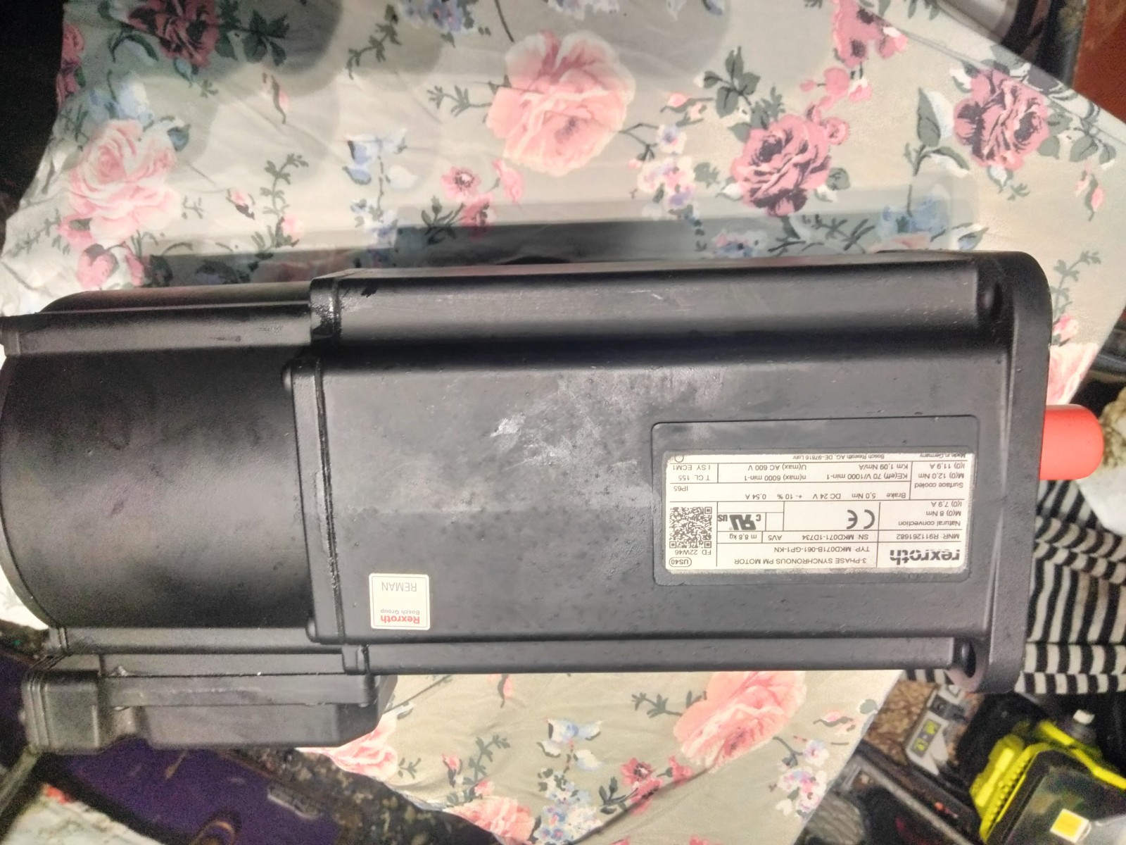 Bosch rexroth 3 phase synchronous motor (remanufactured 2022)