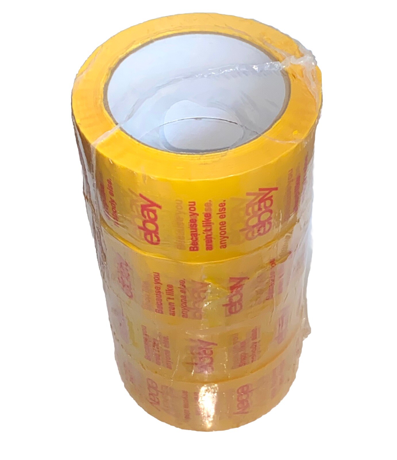 eBay Brand Tape LOT 12 Rolls 75 Yards 2×75 2” Wide 75YDS Blue Yellow Purple NEW